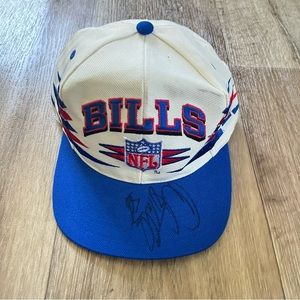 Vintage Buffalo Bills NFL Diamond Cut Logo Athletic Hat Snapback Cap Men